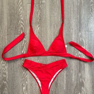 Red Women's Bikini Set